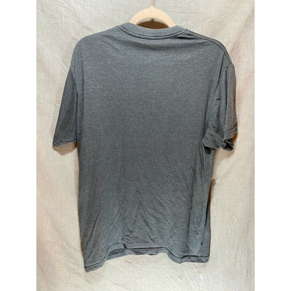 DC Shirt Adult Large Gray Spell Out Logo Pullover Short Sleeve Tee Mens‎ - Picture 7 of 10